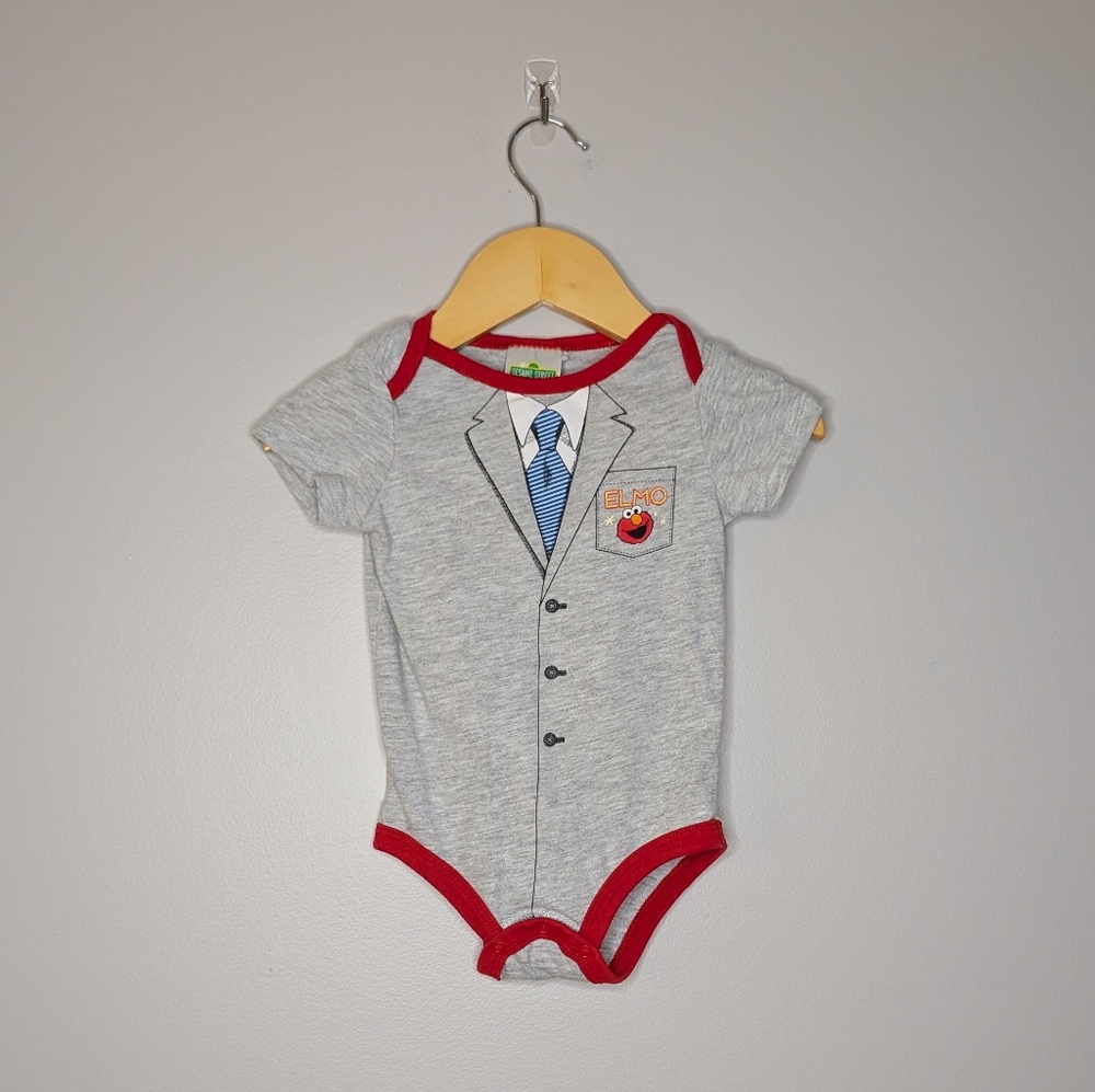 💛 3 for 10 💛 Sesame Street Elmo "Suit" Bodysuit